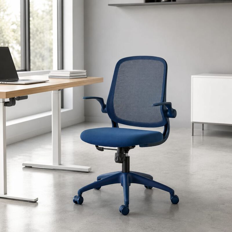 GOODSILO Ergonomic 350LBS Office Chair with Mesh Back, Molded Foam, Flip Armrests, Tilt and Height Adjustment for Home Office Use image number 3
