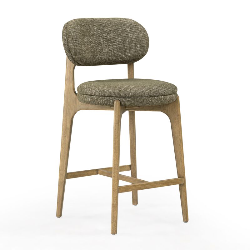 Carnation Green Performance Fabric Counter Stool image number 0