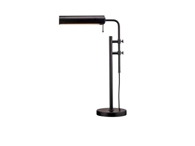 Industrial Desk Lamp LED Adjustable Reading Black Living Room Office image number 0