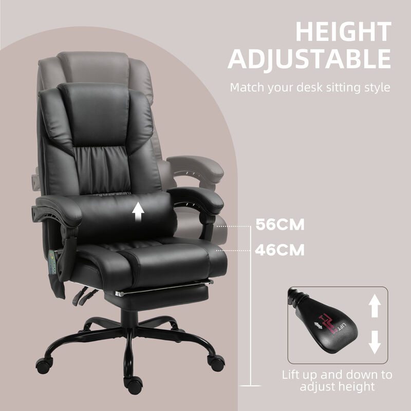 Massage Office Chair with Adjustable Settings and Comfort Cushion