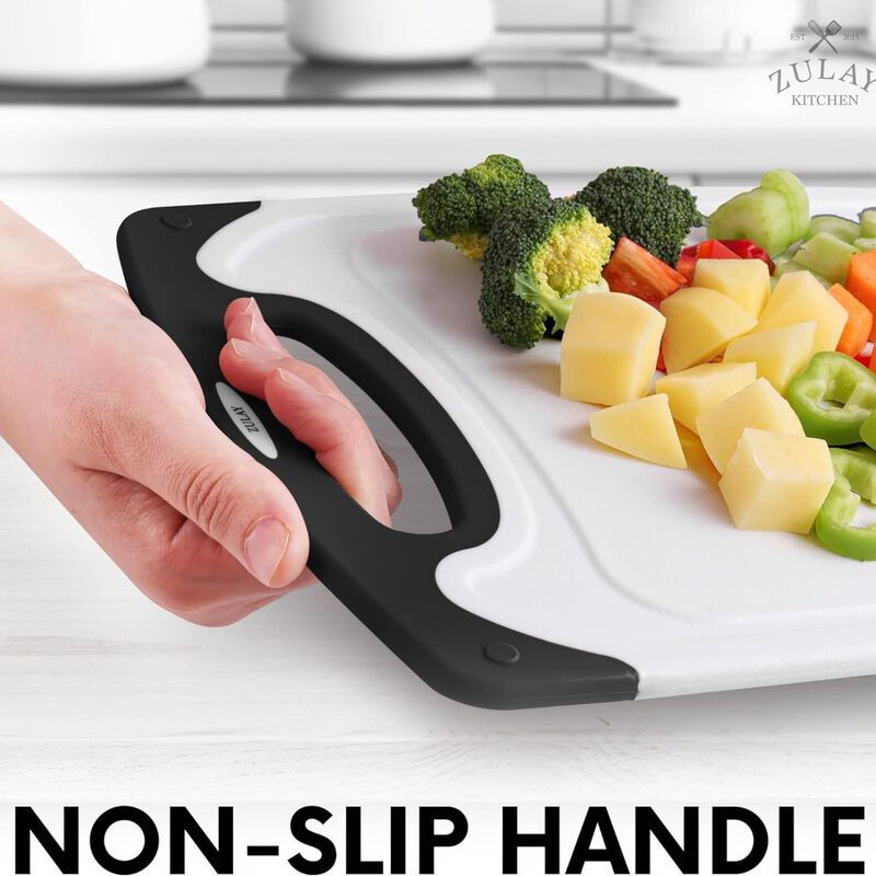 Non-Slip Kitchen Cutting Board With Juice Groove