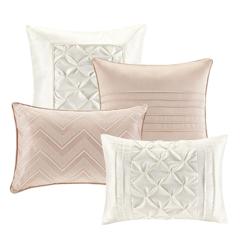 Gracie Mills Steele 24-Piece Faux silk Polyoni Tufted Room in a Bag - California King