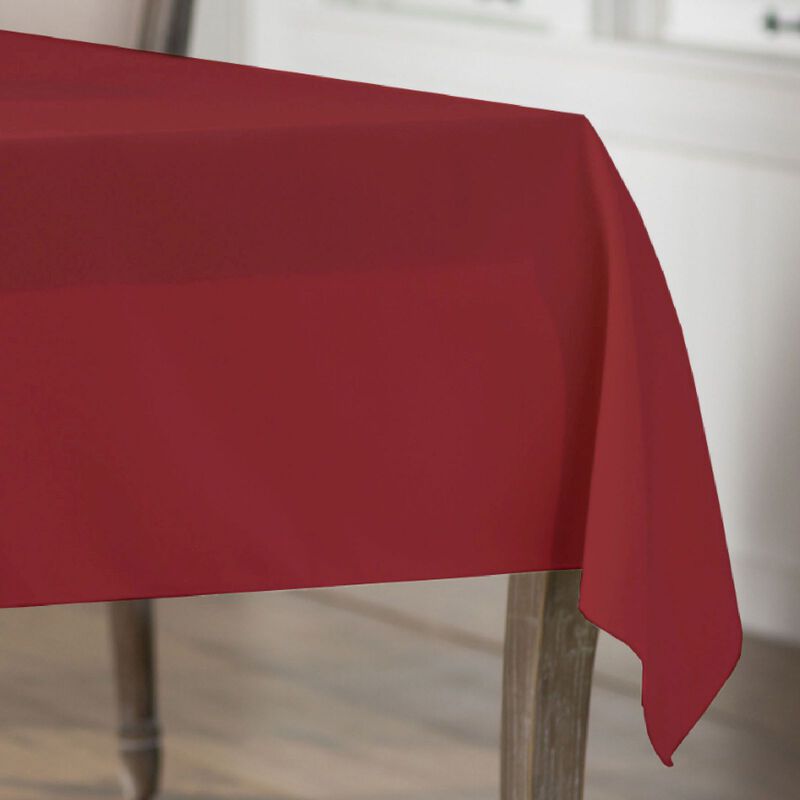 Polyester Poplin Tablecloth 60x90 Inch Dining Table Cover image number 1