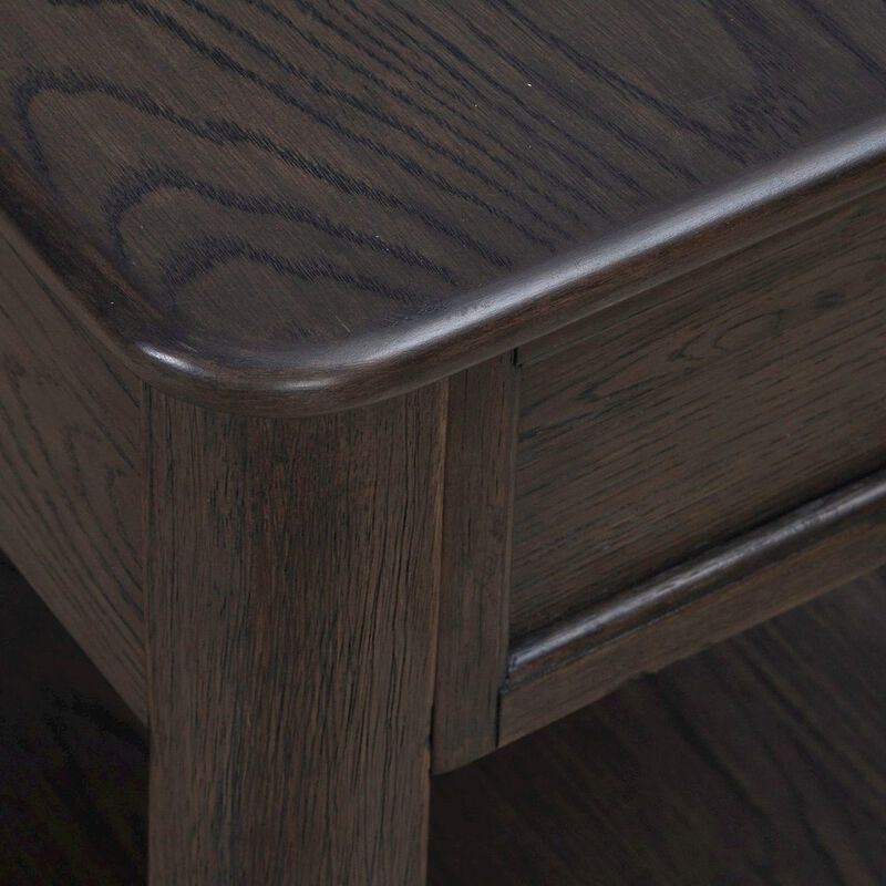 Liberty Furniture Wallace End Table for Living Room - Aged Oak image number 5