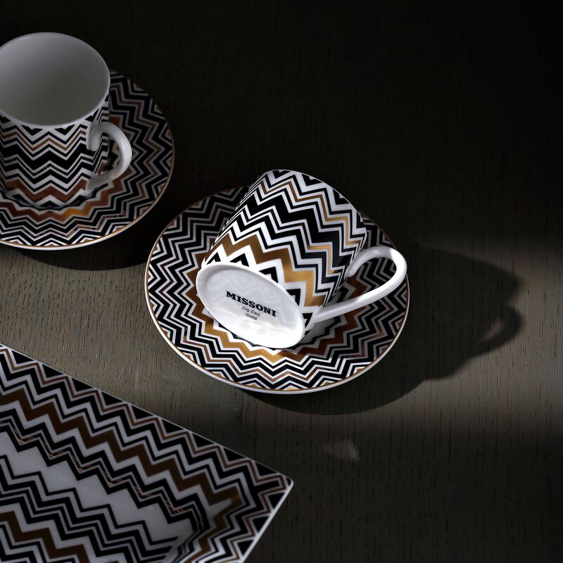 Tray ZIG ZAG GOLD, 8.43" &times; 6.77" image number 2