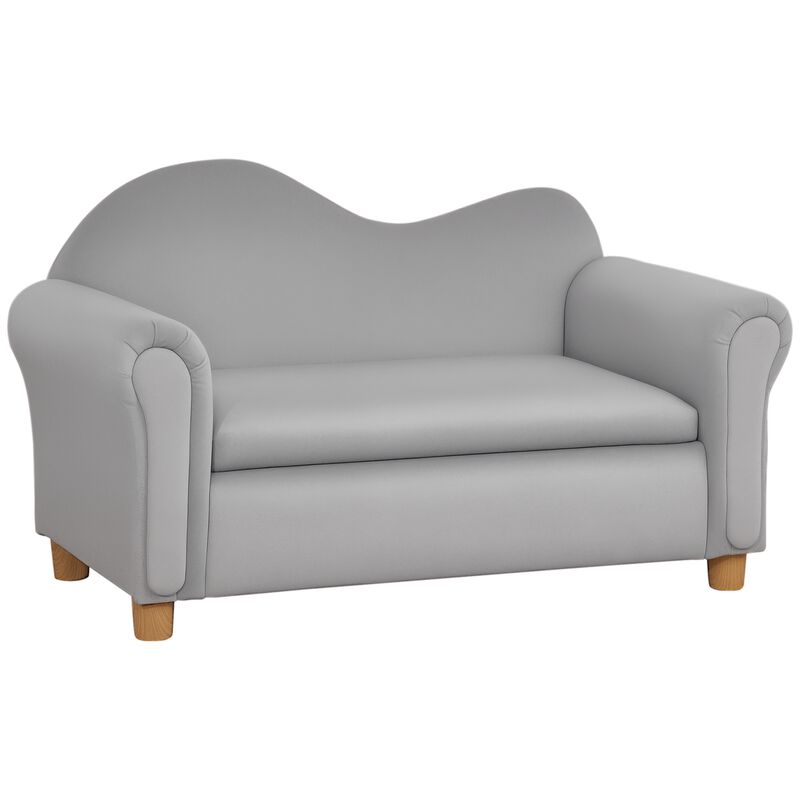 Hivvago Ergonomic Kids Couch with Storage and Comfortable Arms image number 0