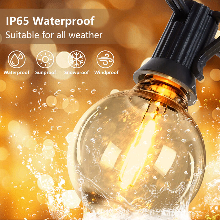 100-Light 197 ft. Outdoor Plug-in Integrated LED Edison String Light