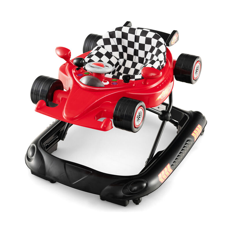 Convertible Multi-Stage Baby Walker with 3 Height Levels and Foldable Frame