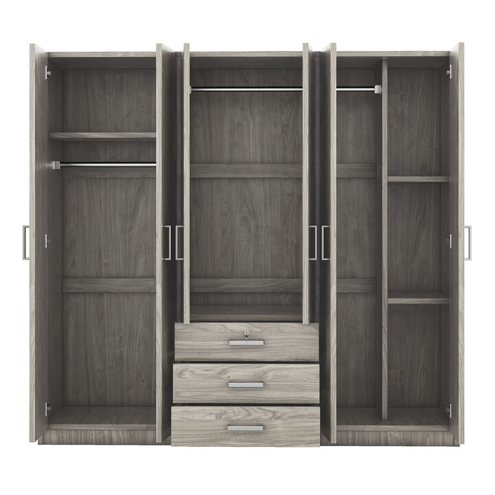 Vuswep 6-Doors Wooden Wardrobe