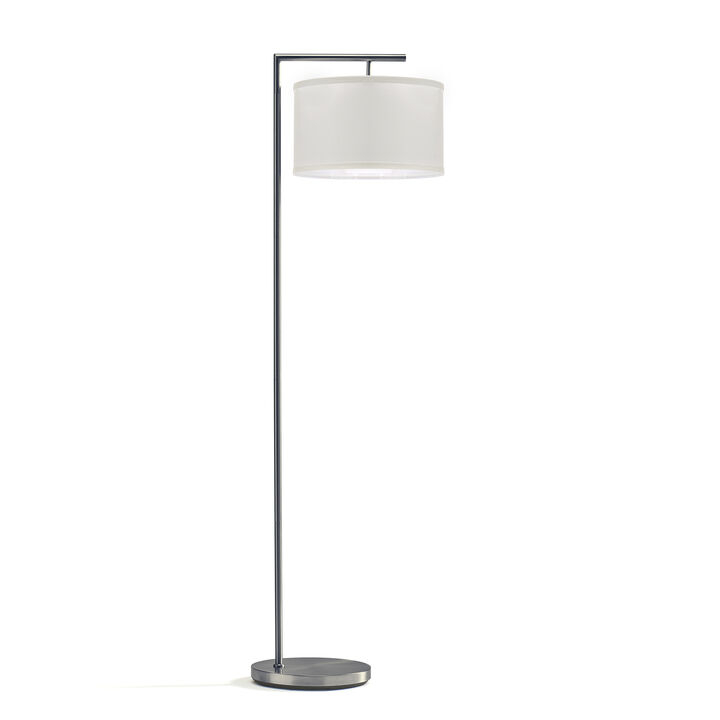 Montage Modern Satin Nickel LED Floor Lamp