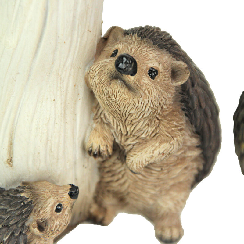 Hedgehogs and Mushrooms Statue Set &ndash; Hand-Painted, Nature-Inspired Decor image number 2