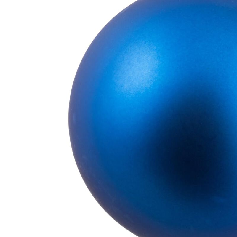 Vickerman 2.4" Christmas Ornament Ball, Blue Matte Finish, Shatterproof Plastic, UV Resistant, Holiday Christmas Tree Decoration, 24 Pack image number 4
