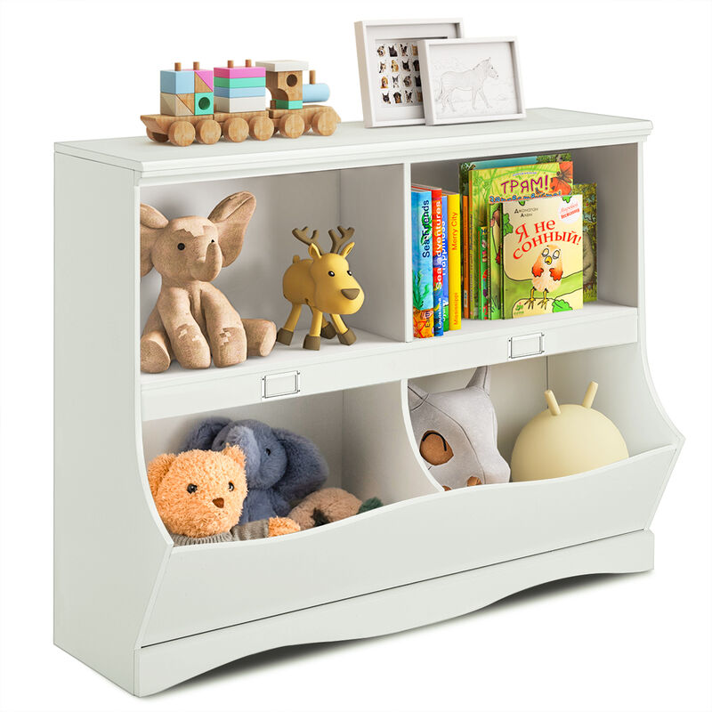 Kids Storage Unit Baby Toy Organizer Children Bookshelf Bookcase