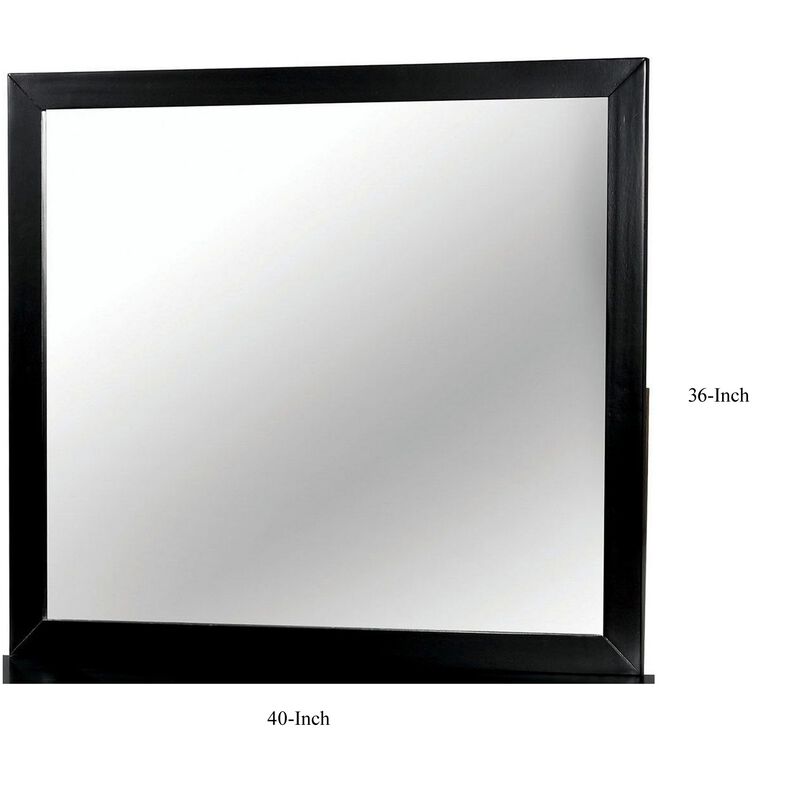 Lennart II Black Rectangular Mirror image number 5