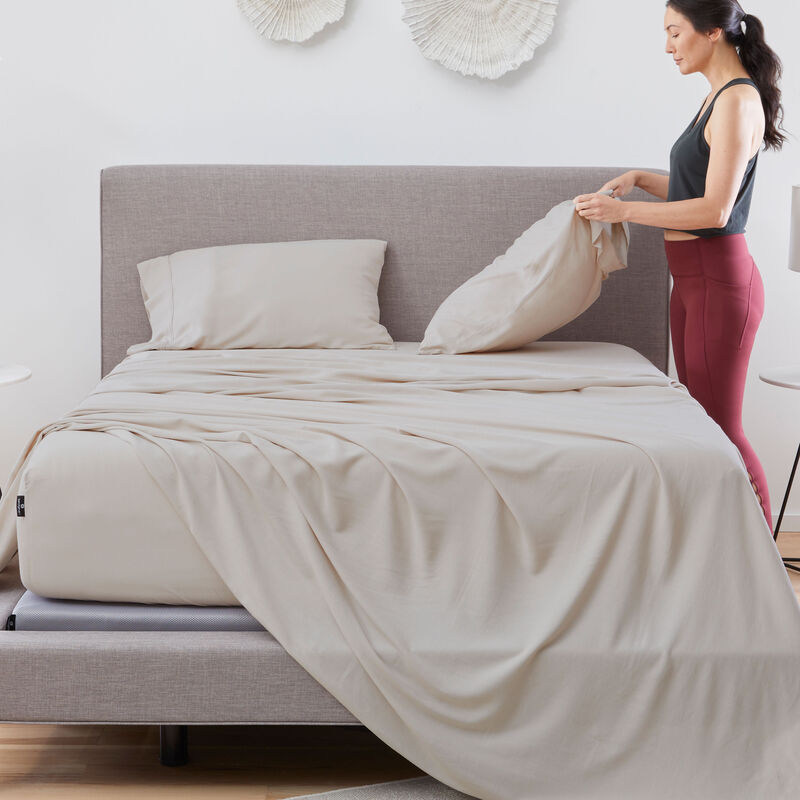 Hyper-Linen Queen Sheet Set - Medium Beige