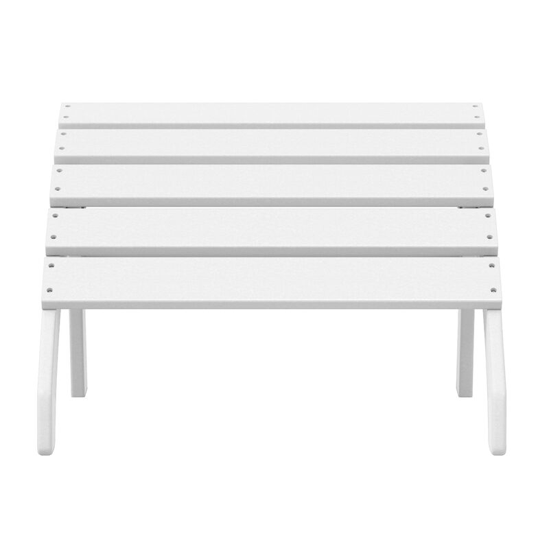 WestinTrends Outdoor Patio HDPE Adirondack Ottoman Footrest