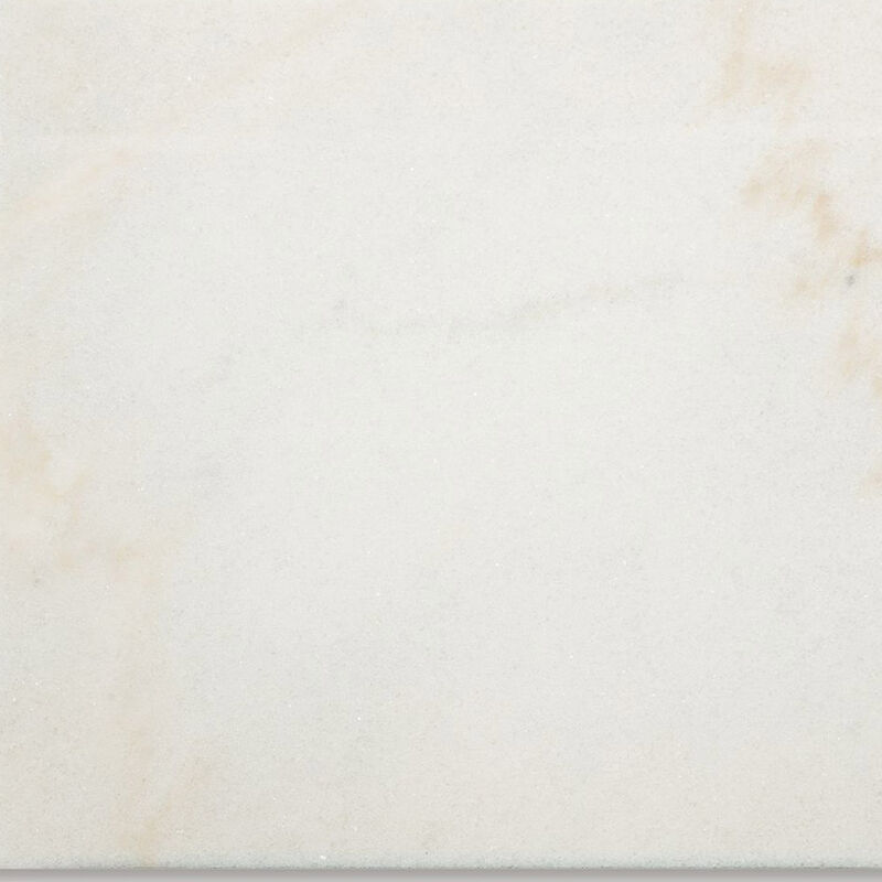 Fana Side End Table, White Marble Top, 24 Inch Square, Espresso Brown