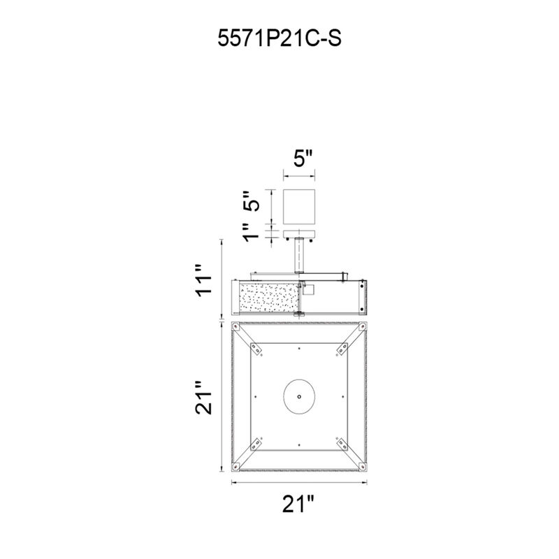 Lucie 5 Light Down Chandelier With Chrome Finish