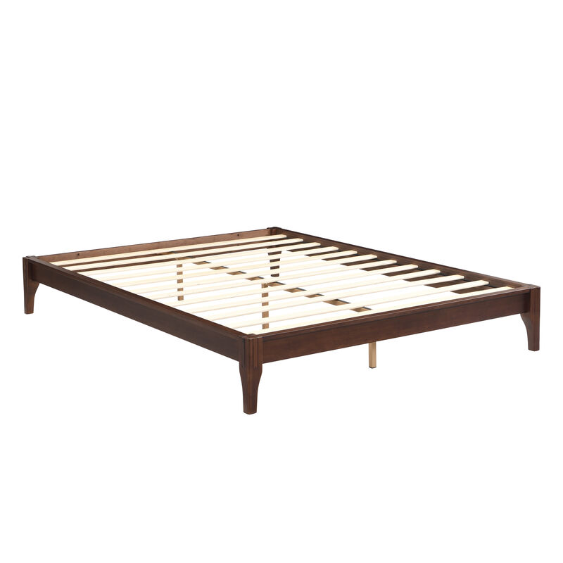 Merax Solid Dry Bamboo Wood Platform Bed Frame