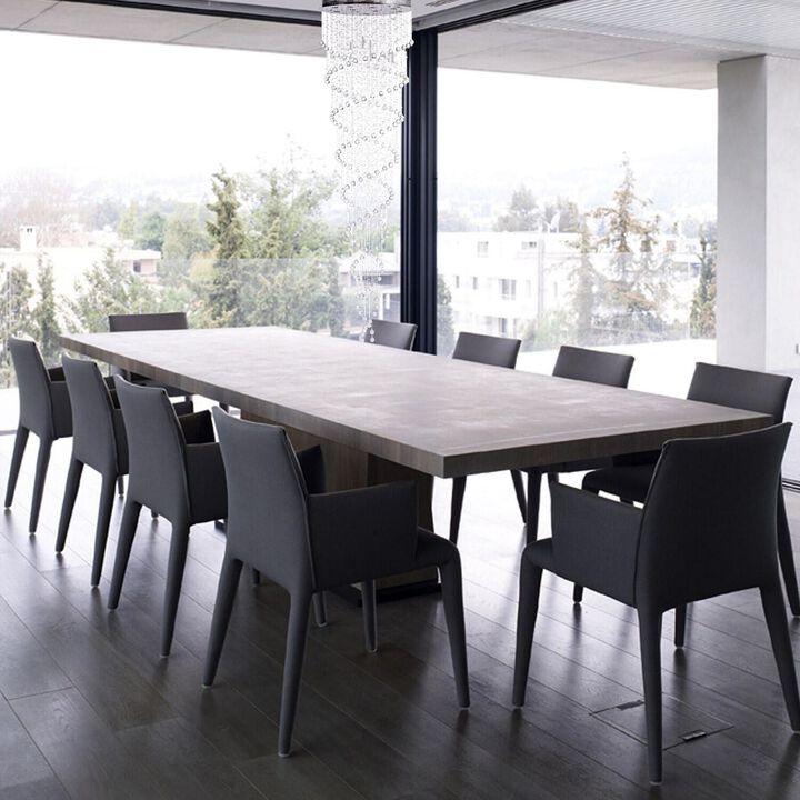 Crystal Chandelier Double Helix 7 LED Light