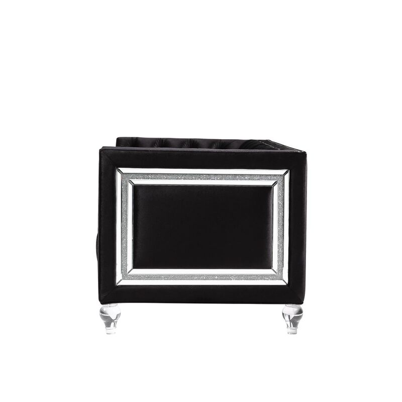 Heibero Chair, Black Velvet image number 4