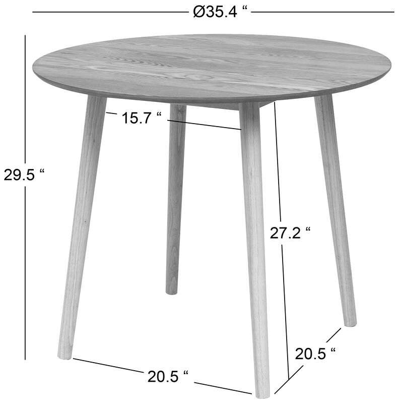 Dining Table for 4 People Round Wood