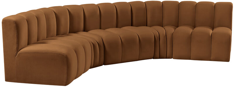 Meridian Furniture Arc Saddle Velvet Modular Sofa image number 4