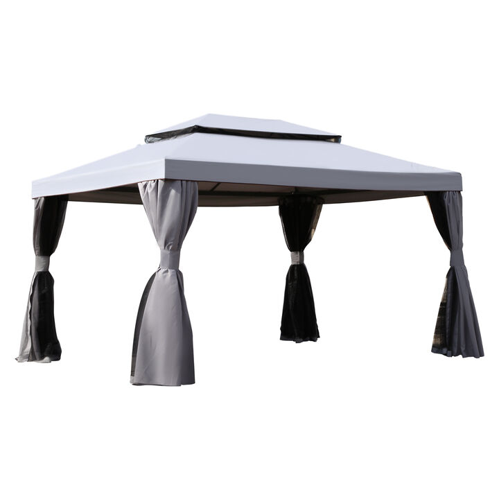 MONDAWE 10x13Ft Square Pop-up Outdoor Gazebo Canopy - Ultimate Outdoor Comfort