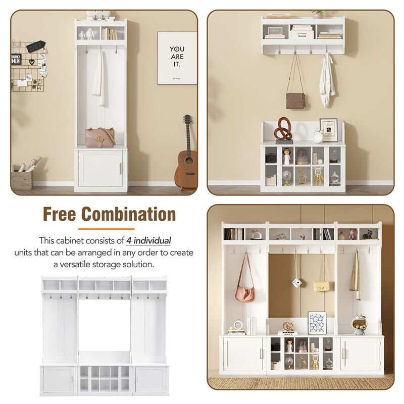 Merax Hall Tree with Storage and Bench