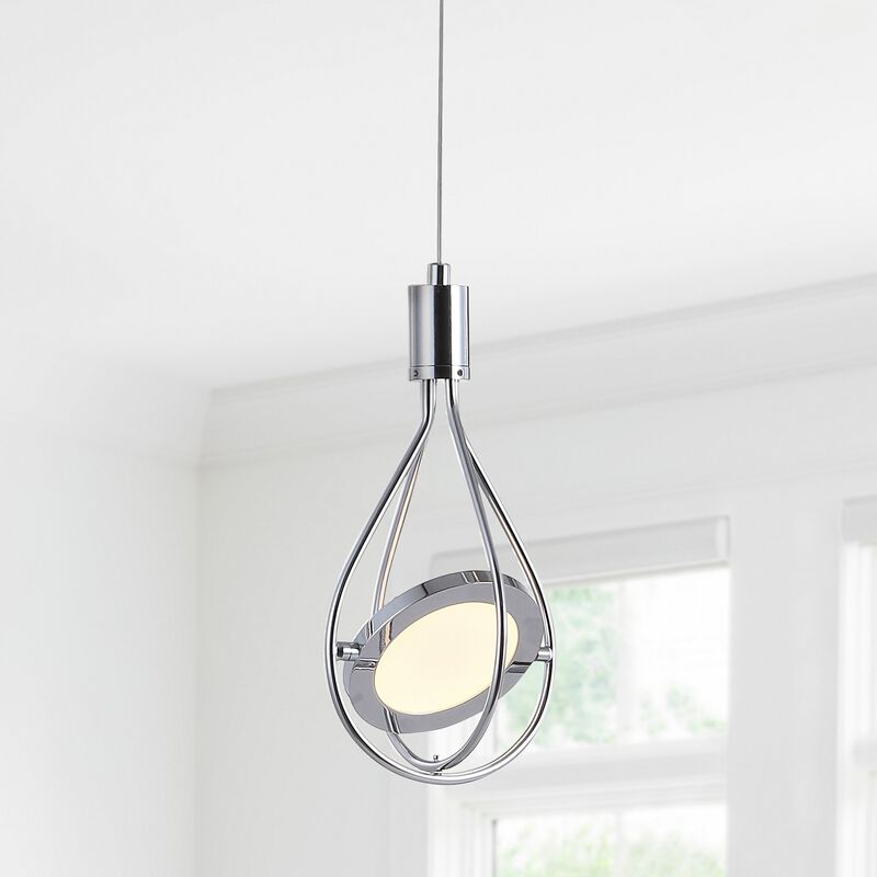 Orion 5.5" Adjustable Modern Integrated 1-Light Cluster LED Metal Pendant