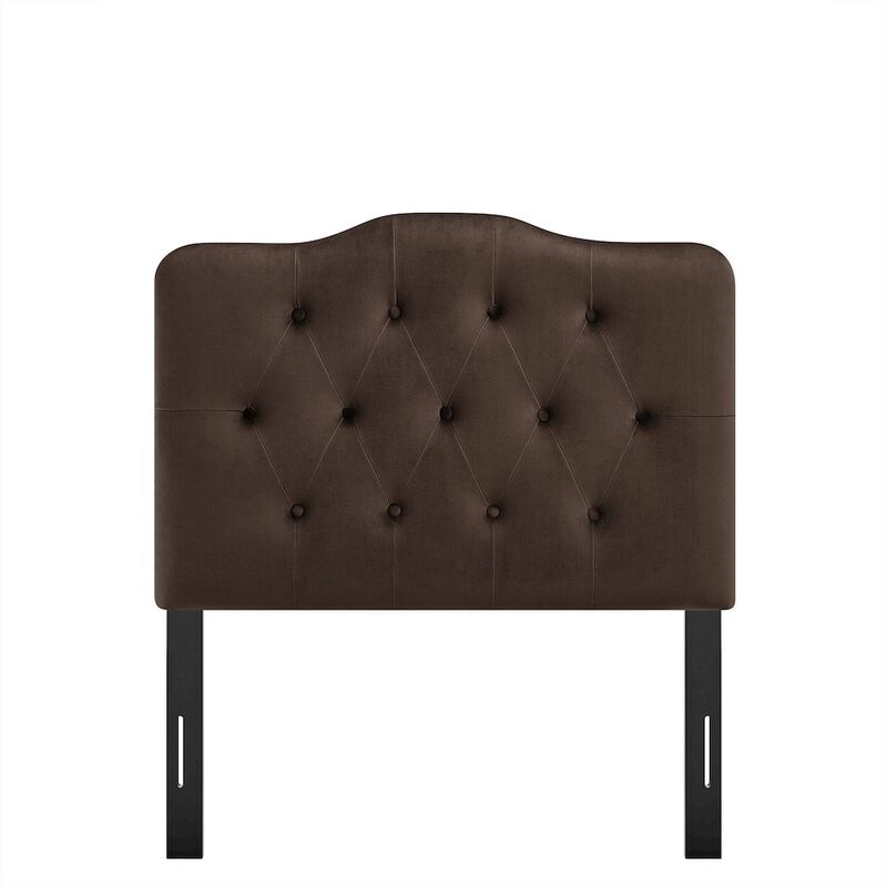 Annabel Stain-Resistant Performance Velvet Twin Headboard image number 4
