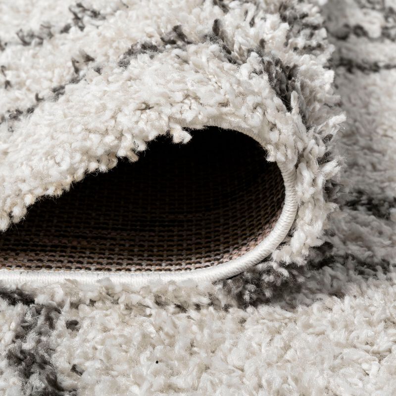 Soller Diamond Trellis Shag Area Rug