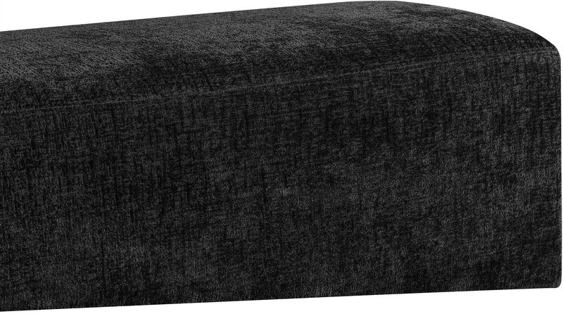 Meridian Furniture Alora Black Fabric Bench