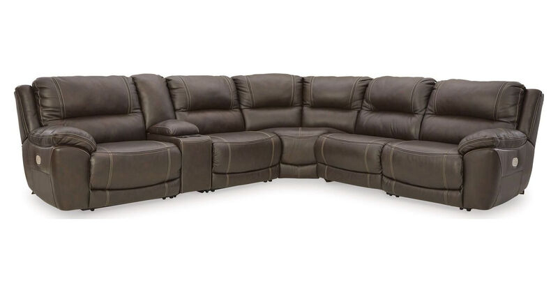 Dunleith 6PC Power Reclining Sectional image number 0