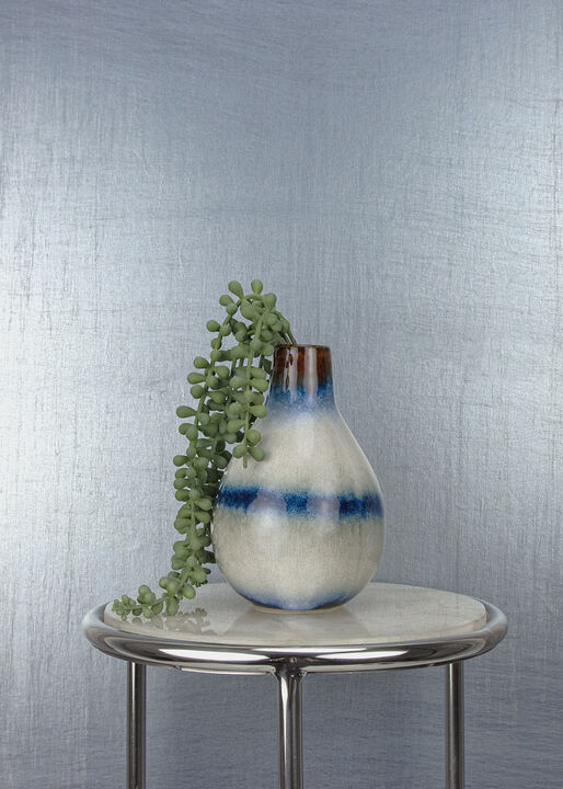 Lustre Slate Silk Weave Wallpaper