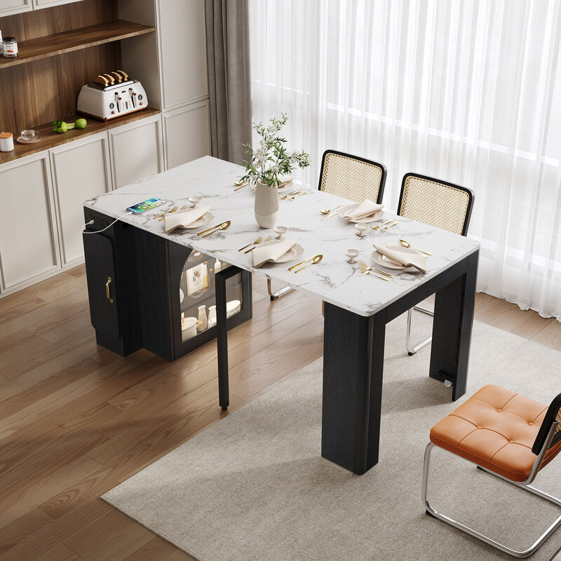 Merax Modern Extendable Dining Table: Versatile & Smart