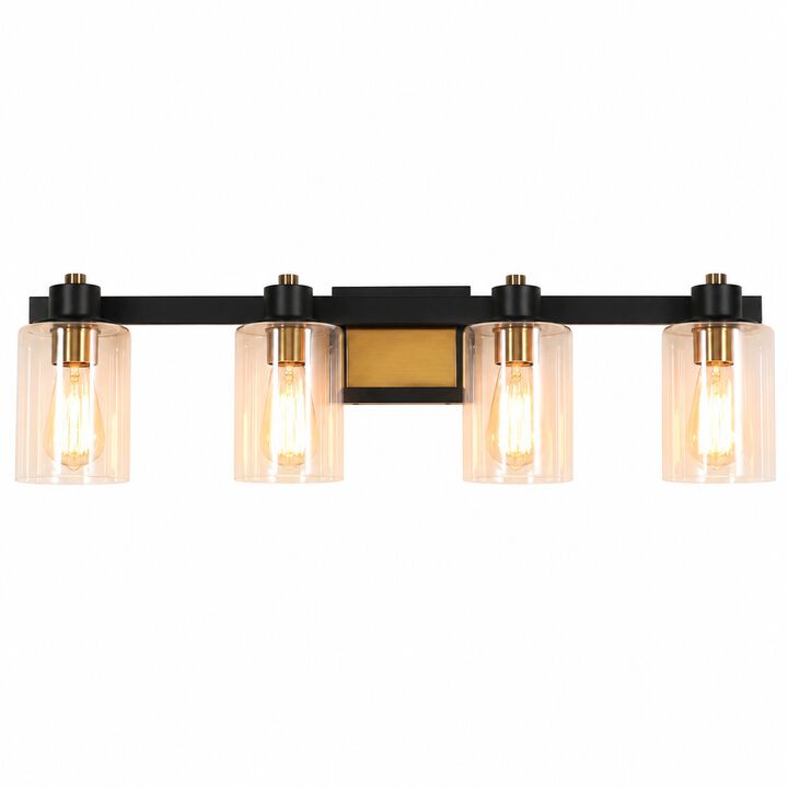 31.5" Modern 4-Light Dimmable Indoor Wall Sconce
