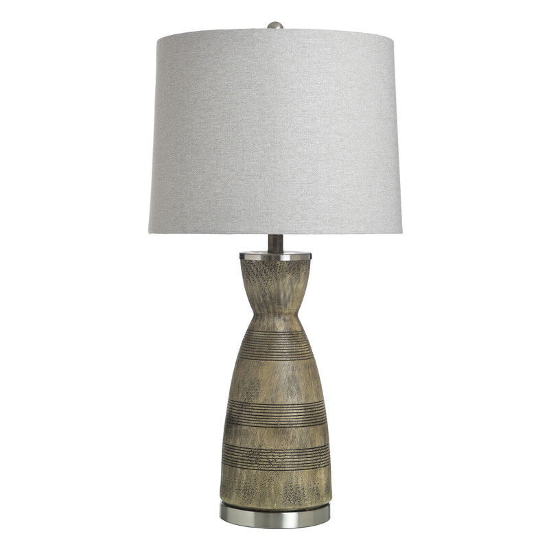Solara Bronze Striped Lamp