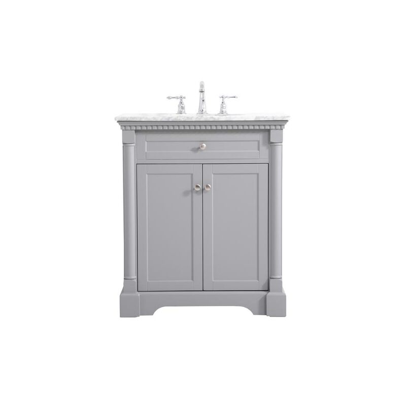 Elegant Kitchen and Bath 30 inch Single bathroom vanity in  Grey