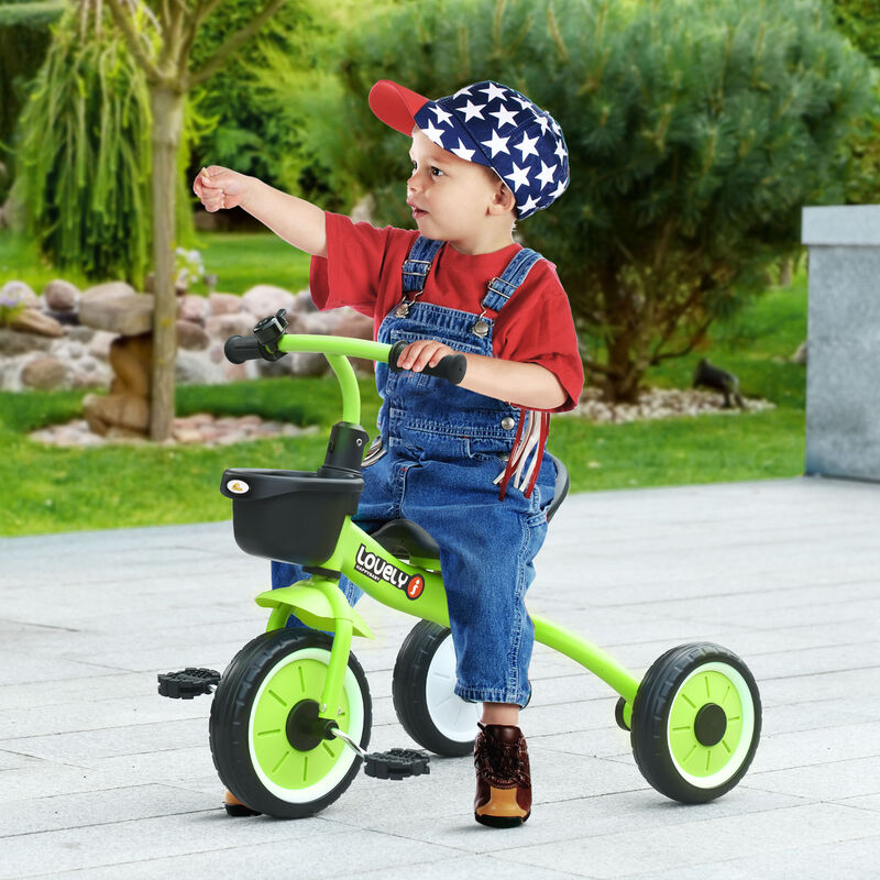 BreeBe Kids Adjustable Tricycle with Bell & Basket image number 1