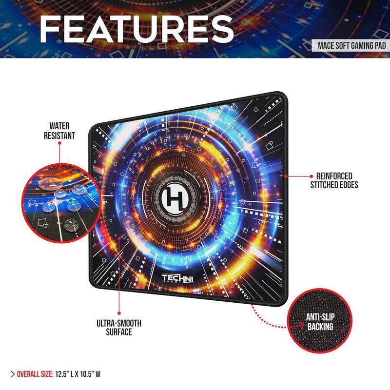 Techni Sport 4 Color Design Printing Gaming Mouse Pad