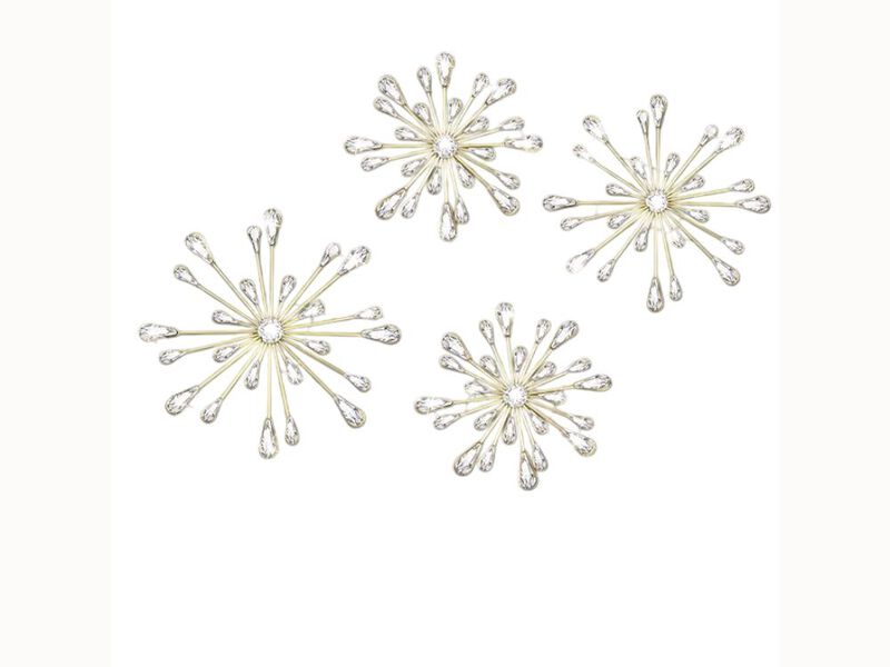 4-Piece Abstract Wood Wall Art &ndash; Mid-Century Geometric Panels for Boho Living Room, Bedroom & Office