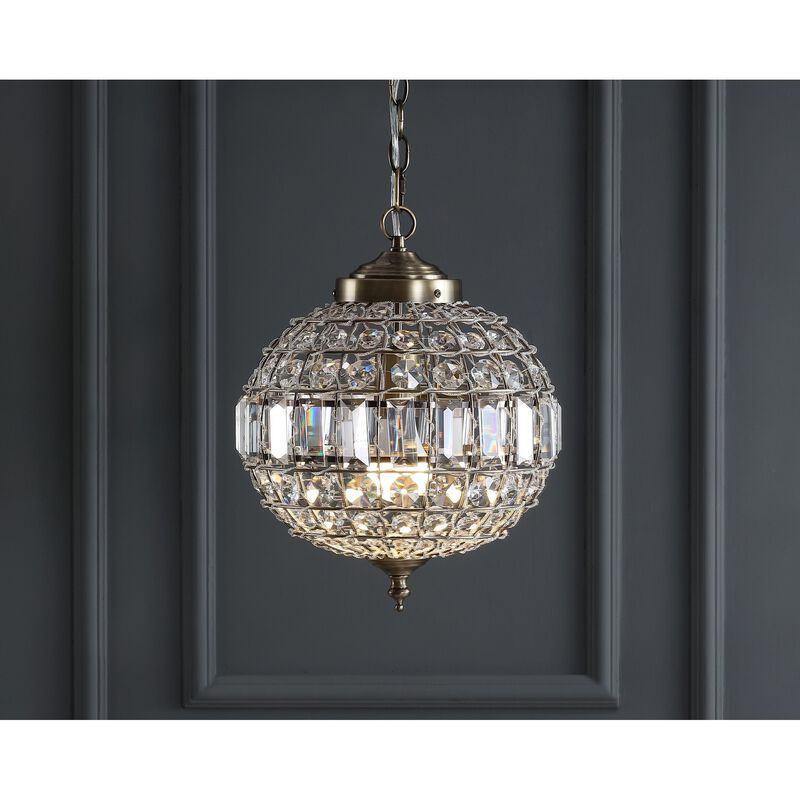 Georgina Crystal/Metal LED Pendant Pendant image number 1