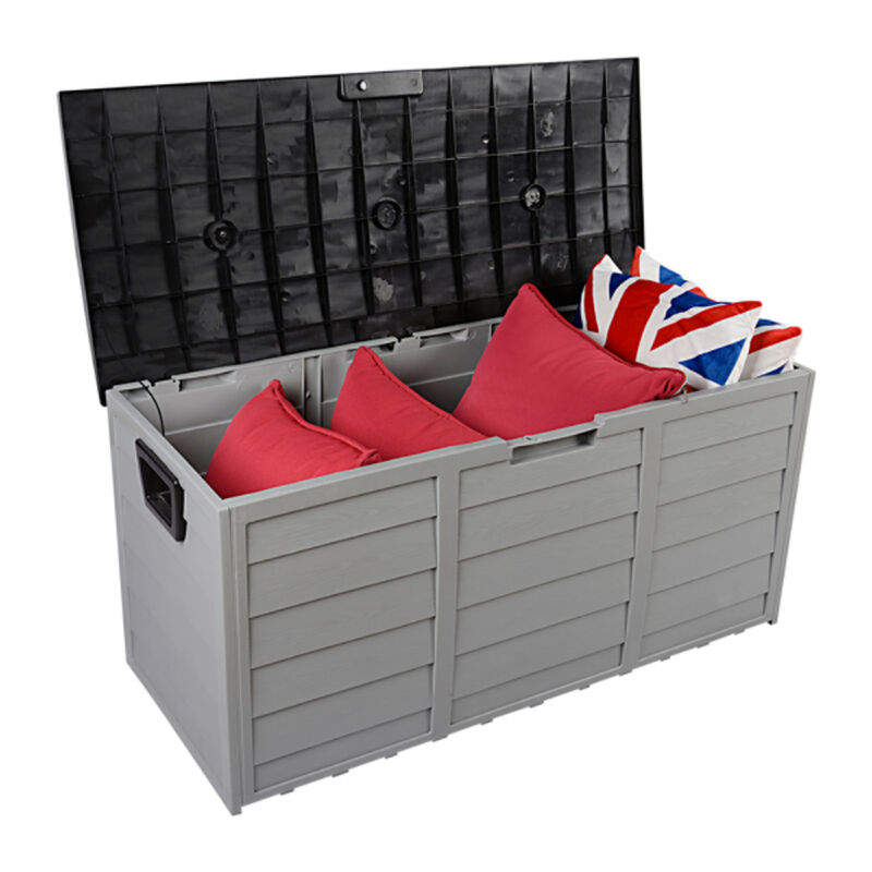 Weather-Resistant Outdoor Deck Box &ndash; Lockable Plastic Storage Chest for Garden & Patio