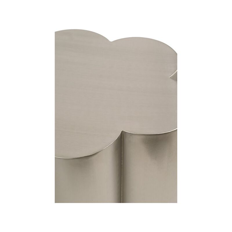 Meridian Furniture Lucky Silver Iron Coffee Table