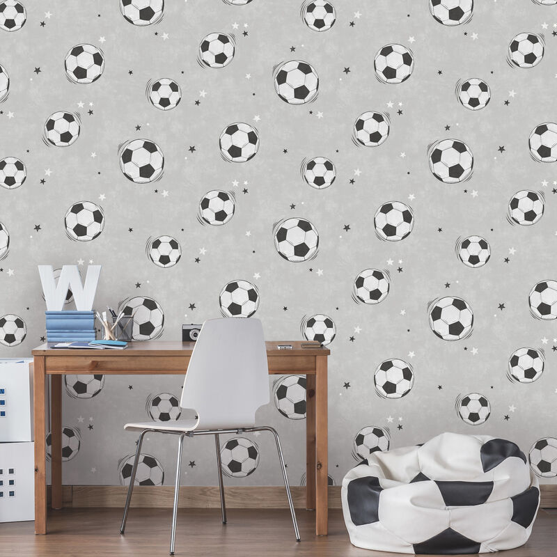 Footballs Grey Soccer Wallpaper image number 1