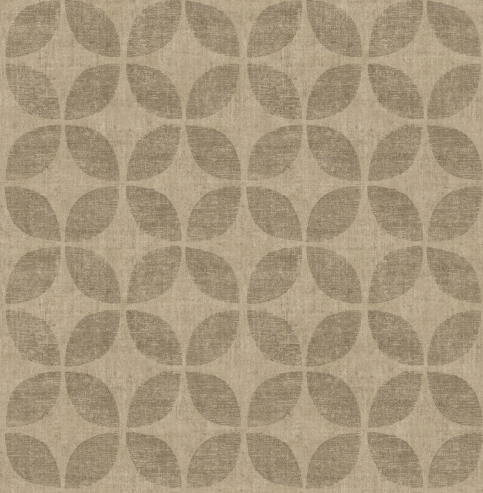 Polaris Brass Geometric Wallpaper (Set of 2)