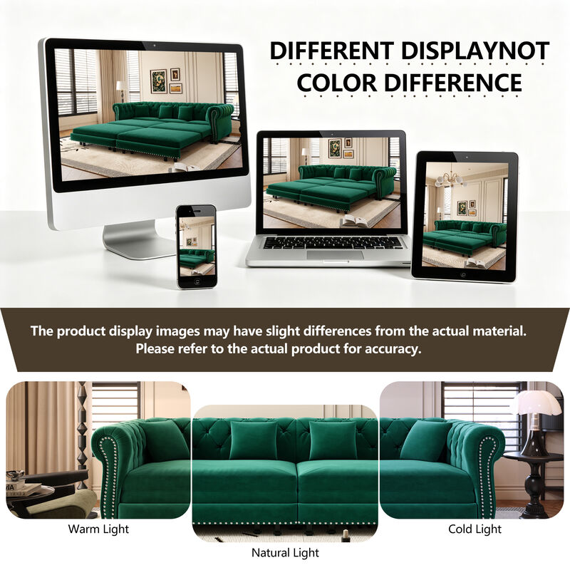 Cagrek Convertible Sleeper Sofa Bed image number 7