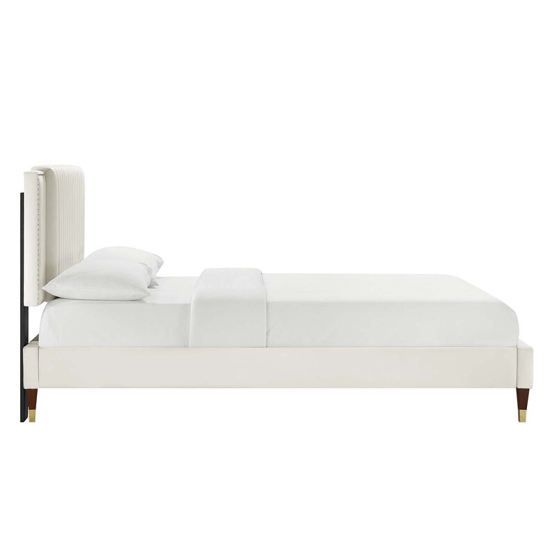 Modway - Zahra Channel Tufted Performance Velvet Full Platform Bed image number 2