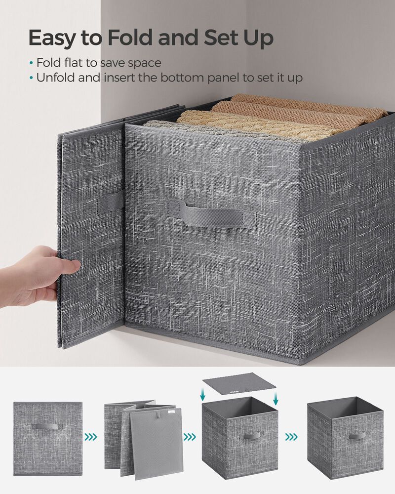 Set of 8 Storage Cubes for Versatile Organization and Space-Saving Storage